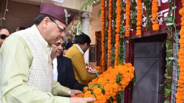 Uttarakhand Foundation Day 2022: CM Pushkar Singh Dhami Pays Tribute to States' Martyrs at Memorial