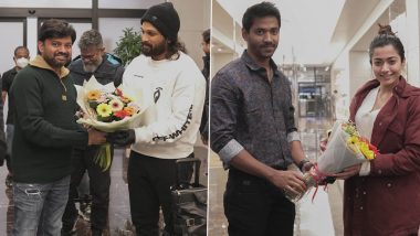 Pushpa: Allu Arjun, Rashmika Mandanna, Sukumar Land in Russia! View Pics of the Team Getting Grand Welcome