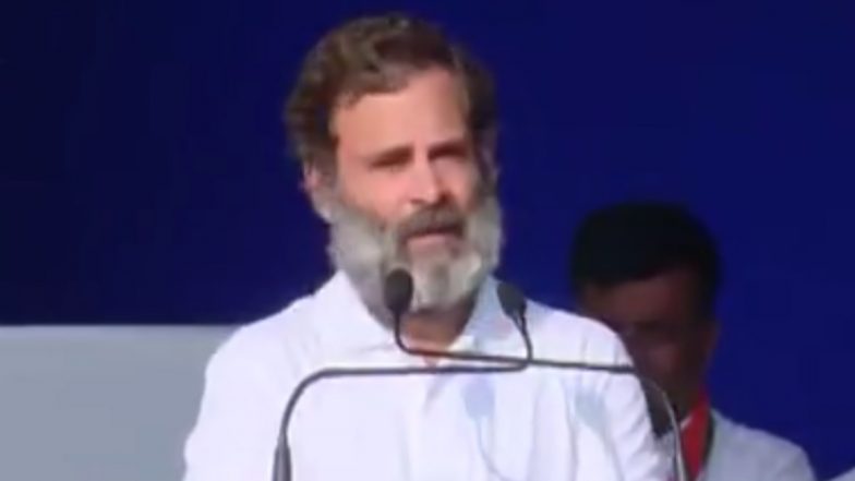 Rahul Gandhi Interrupted by Translator During His Speech in Poll-Bound Gujarat, Watch Video To Know What Happened Next