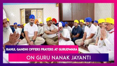 Rahul Gandhi Offers Prayers At A Gurudwara In Nanded, Maharashtra On The Occasion Of Guru Nanak Jayanti