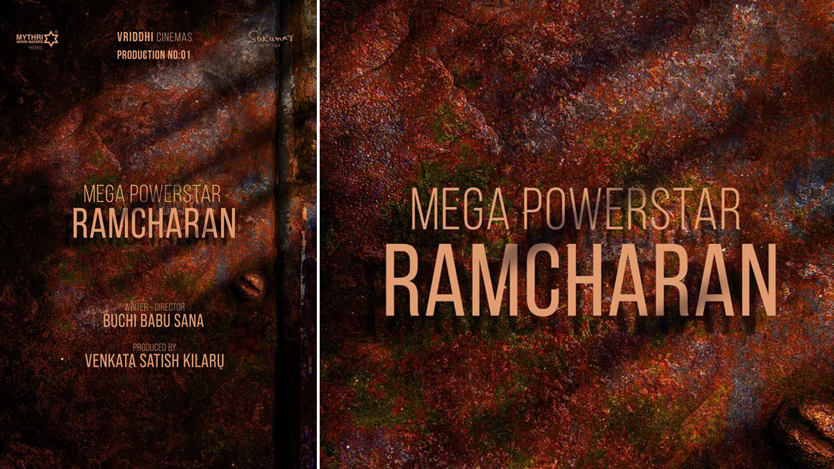 Director Buchibabu finalized the powerful title for Ram Charan movie
