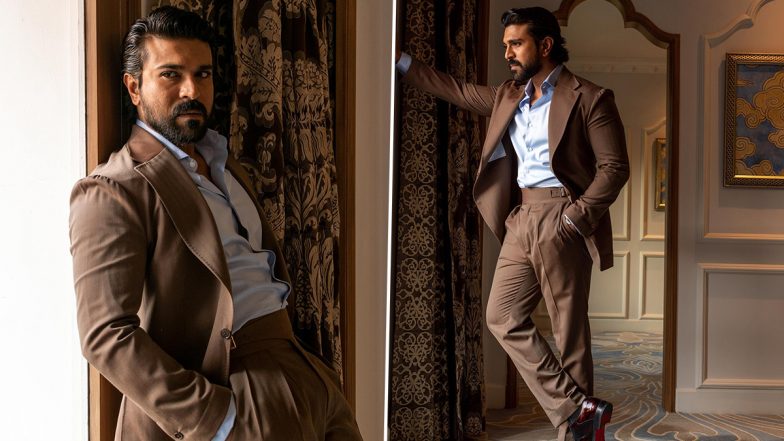 Ram Charan Looks Class Apart in Madras Suit Paired With Shirt for an Event (View Pics)