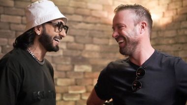 Ranveer Singh Chills With AB de Villiers; Actor Shares Pics With Legendary Cricketer on Instagram!