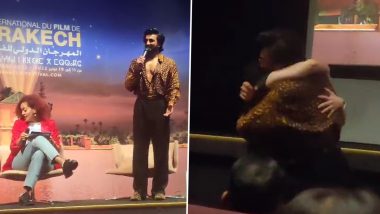 Ranveer Singh Pauses His Speech to Hug a Moroccan Female Fan at Marrakech Fest 2022 (Watch Video)