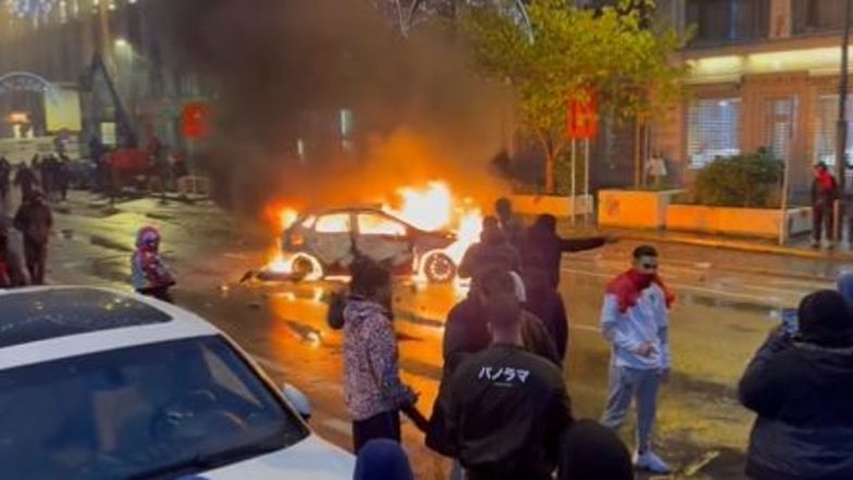 Video: Brussels Sees Riots After Morocco Shock Belgium 2-0 at FIFA World Cup 2022