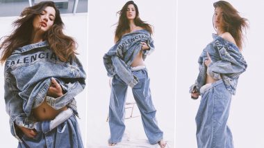 Shanaya Kapoor Goes 'Topless,' Rocks Denim Jacket and Baggy Pants in New Fashionable Pics on Instagram!