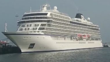 Goa: First International Cruise Ship of Current Tourist Season Arrives in Vasco Town (Watch Video)