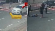 Viral Video: British Tourist Hit, Flung in Air by Pickup Truck at Zebra Crossing in Thailand's Pattaya