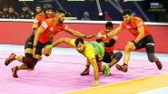Jaipur Pink Panthers vs U Mumba, PKL 2022 Live Streaming Online on Disney+ Hotstar: Watch Free Telecast of Pro Kabaddi League Season 9 on TV and Online
