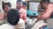 Viral Video: Ugly Fight Breaks Out Between Village Head&rsquo;s Husband and MNREGA APO Over Delayed Payment of Work in UP's Pilibhit