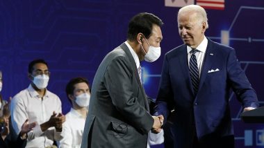US President Joe Biden, Yoon Suk-yeol Vow To Respond With Overwhelming Force if North Korea Uses Nuclear Weapons