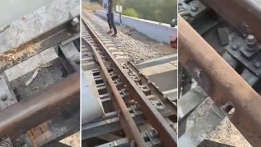 Udaipur Blast: Explosion on Udaipur-Ahmedabad Railway Track, Train Services Suspended (Watch Video)