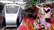 PM Narendra Modi Flags off Chennai-Mysuru Vande Bharat Express, Bharat Gaurav Kashi Darshan Train in Karnataka's Bengaluru (See Pics)
