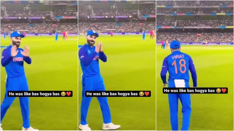 Virat Kohli Folds Hands and Is Like ‘Bas Ho Gaya Bas’ to Excited Fans Singing ‘Happy Birthday’ Song to Him in Viral Clip