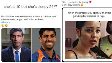 Year-End 2022 Funny Meme Round-up: From Rishi Sunak-Ashish Nehra Resemblance to 'She’s a 10, But...', Hilarious Posts That Had Netizens LOLing Hard