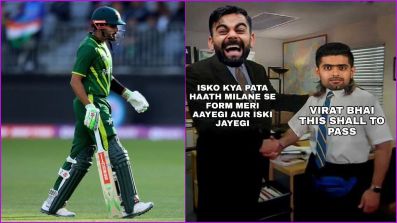 This Too Shall Pass! Babar Azam Trolled After Yet Another Failure During PAK vs SA T20 World Cup 2022 Match, See Funny Jokes and Memes