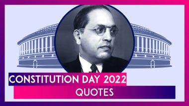 Constitution Day 2022 Quotes by BR Ambedkar You Can Share As Messages & Inspirational Sayings