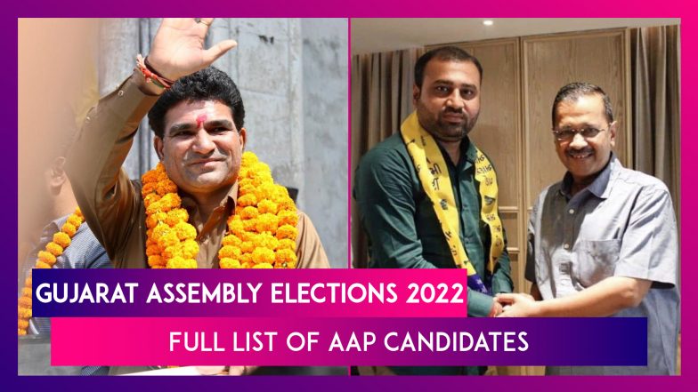 Gujarat Assembly Elections 2022: Full List Of Aam Aadmi Party (aap 