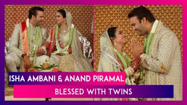 Isha Ambani & Husband Anand Piramal Become Parents To Twins; Girl Aadiya & Boy Krishna