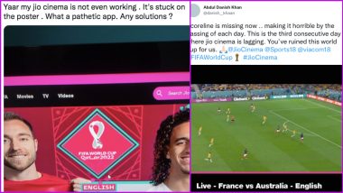 Users Complain About Jio Cinema Missing Scoreline, Buffering and Live Streaming Issues During FIFA World Cup 2022 Matches