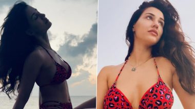 Disha Patani Sets the Temperatures Soaring as She Poses in Printed Bikini (View Pics)