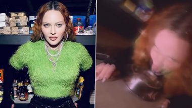 Madonna Shares Eerie Video of Her Licking Water Out of Dog Bowl - WATCH