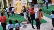 Student Beaten Up by Teacher For Throwing Currency Notes on Classmate Dancing on Stage At School Function in Uttar Pradesh; Video Goes Viral