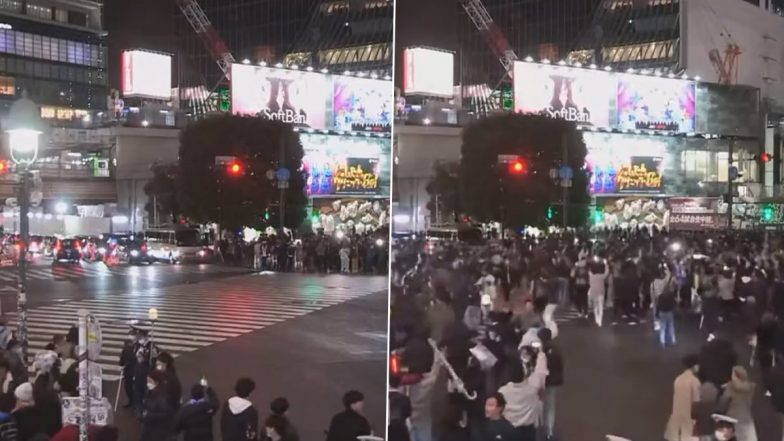 Fans in Japan Come Out on the Street To Celebrate Team’s Massive Win Over Germany at FIFA World Cup 2022 (Watch Video)