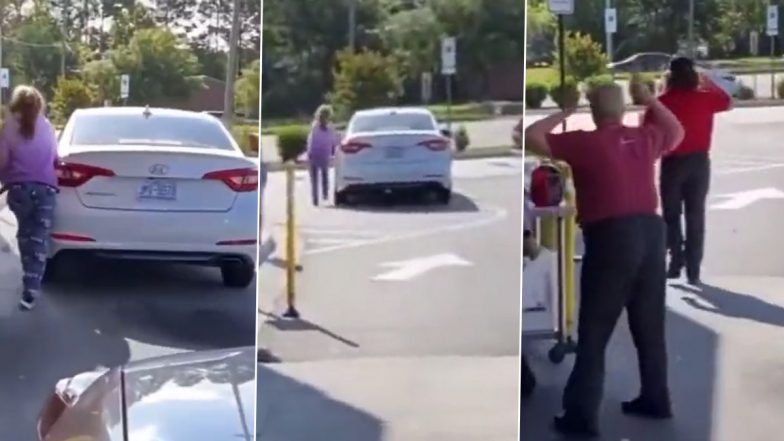 Woman Loses Her Car After Exiting It in a Hurry; Forgets To Put the Vehicle in Parking Mode While Talking to Drive-Thru Employee in Viral Video