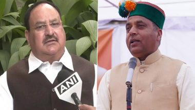 Himachal Pradesh Assembly Elections 2022: Jairam Thakur Will Continue To Be Chief Ministerial Face, Says BJP Chief JP Nadda