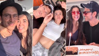 Hrithik Roshan Spends Some Gala Time With Girlfriend Saba Azad on Her Birthday (Watch Video)