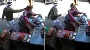 Rajasthan Shocker: Woman's Chain Snatched in Broad Daylight in Bikaner (Watch Video)