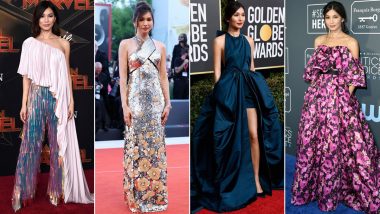 Red Carpet Fashion Awards - Gemma Chan In Brandon Maxwell – 'Captain  Marvel' London Premiere