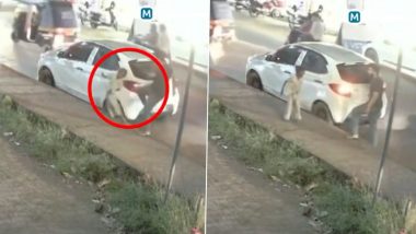 Kerala Shocker: Youth Kicks 6-Year-Old Migrant Kid for Leaning on His Parked Car in Kannur; Arrested (Disturbing Video)