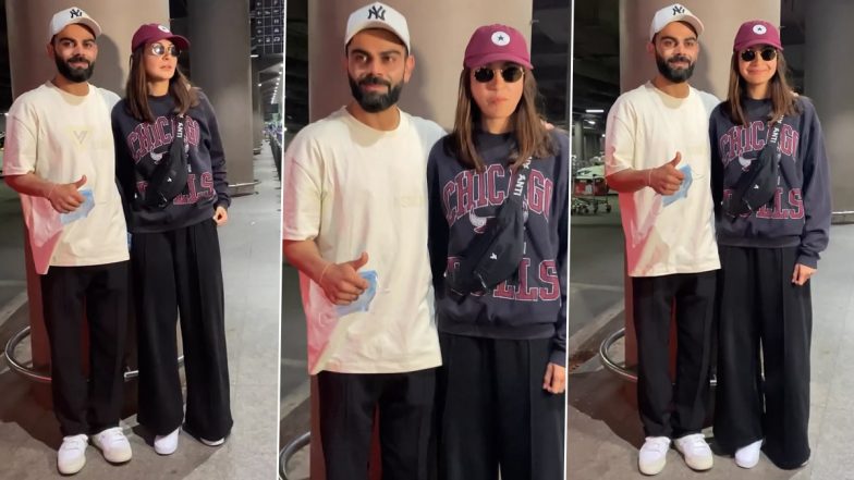 Virat Kohli and Anushka Sharma Pack a Casual Punch As They Return to Mumbai From Uttarakhand Vacay (Watch Video)