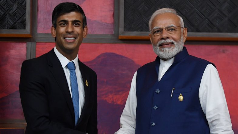 G20 Summit 2022: PM Narendra Modi, Rishi Sunak Discuss India-UK Collaboration in Trade, Defence, Security