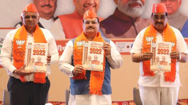 Gujarat Assembly Elections 2022: BJP Promises 20 Lakh Jobs, Implementation of UCC Ahead of Vidhan Sabha Polls