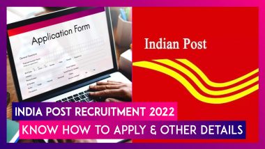 India Post Recruitment 2022: Vacancies Notified For Over 180 Posts; Know How To Apply & Other Details