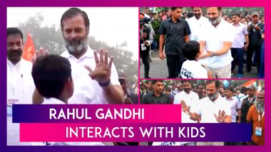 Rahul Gandhi Teaches Kid Right Technique To Punch During Bharat Jodo Yatra; Video Goes Viral