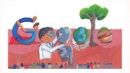 Doodle for Google Competition 2022 Winner is&nbsp;Kolkata's Shlok Mukherjee Who Made Thoughtful Artwork Under The Title 'India On The Center Stage'; View Tweet