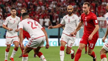 Denmark 0-0 Tunisia, FIFA World Cup 2022: Stubborn Tunisia Frustrate Denmark in Group D Opener (Watch Video Highlights)