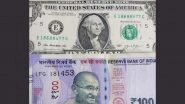 USD vs INR: Indian Rupee Gains 34 Paise to Close at 81.38 Against US Dollar