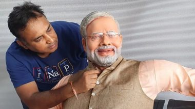 Mayur Vakani Famously Known As Sundarlal in Taarak Mehta Ooltah Chashmah Creates a Sculpture of PM Narendra Modi