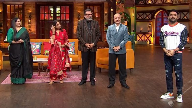 The Kapil Sharma Show: Anupam Kher, Neena Gupta, Boman Irani Promote Their Upcoming Film Uunchai! (Watch Video)