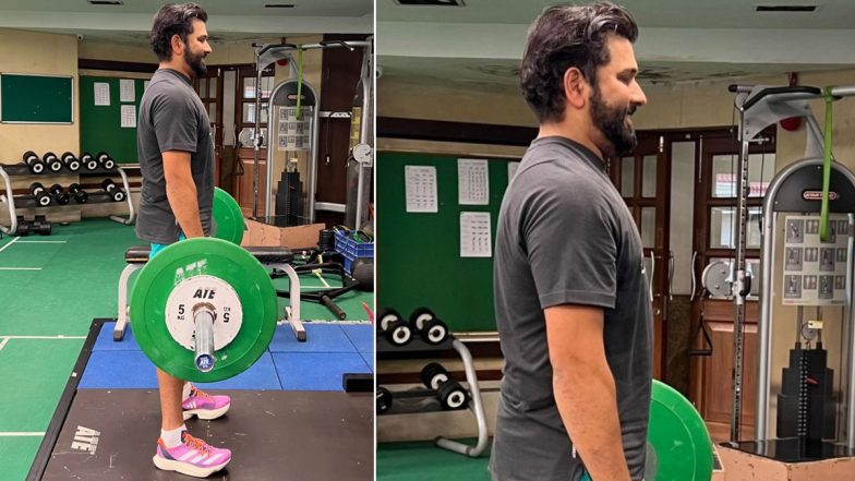 Rohit Sharma Sweats It Out Ahead of India’s Tour of Bangladesh 2022, Indian Captain Shares Snaps on Instagram Story