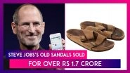 Steve Jobs&rsquo;s Old Sandals Sold For Over Rs 1.7 Crore At Auction; Apple Co-Founder Wore It During The 1970&rsquo;s