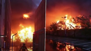 China Fire: 36 Killed, 2 Missing After Blaze Erupts at a Plant in Henan Province (Watch Video)