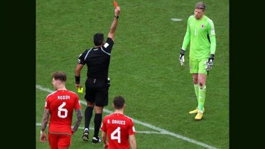 Wayne Hennessey Becomes First Player to be Sent off at FIFA World Cup 2022, Wales Goalkeeper Gets Red Card During Match Against Iran