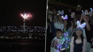 New Year in New Zealand: Auckland Cheerfully Welcomes 2023 With Fireworks, Light Shows (Watch Video)