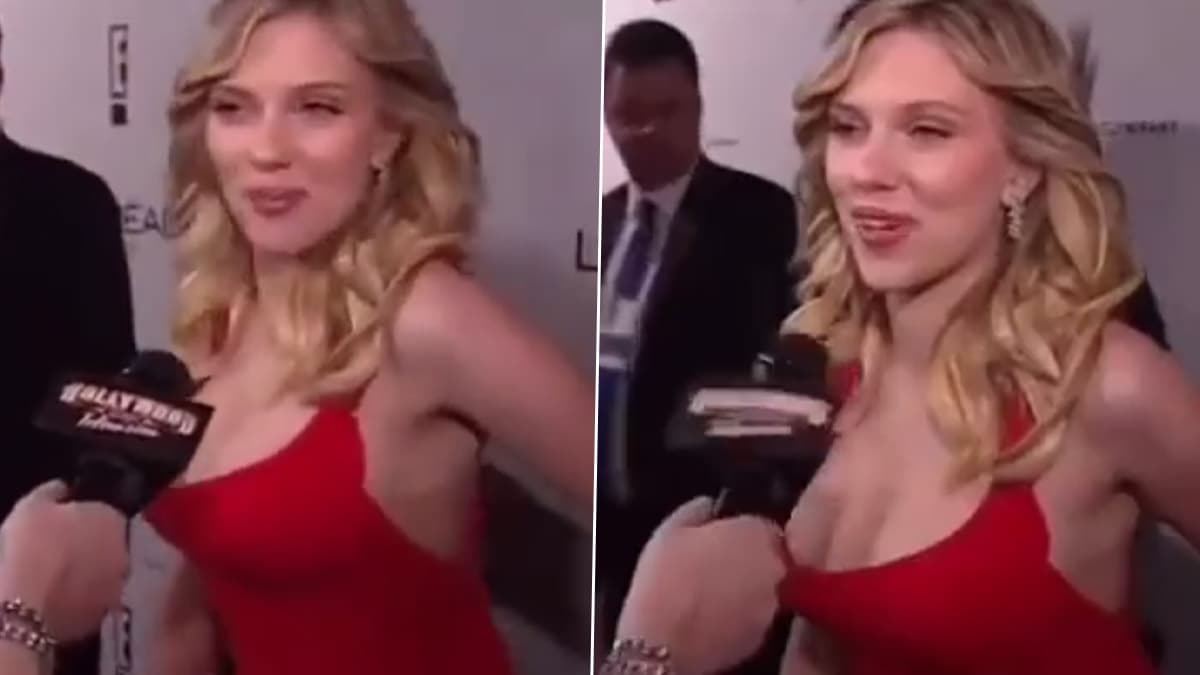 Scarlett Johansson Reacts to Viral Red Carpet Video of Her Mom Disappearing  (Extended) 